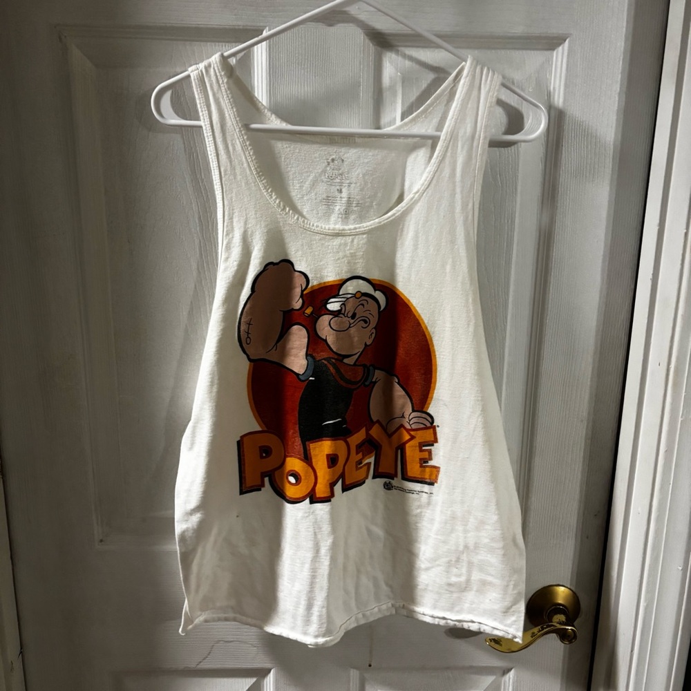 Vintage Popeye Graphic Tank Top
